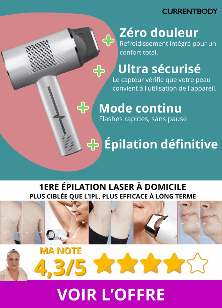 CurrentBody Skin - Le Seul Épilateur Laser à Domicile pour